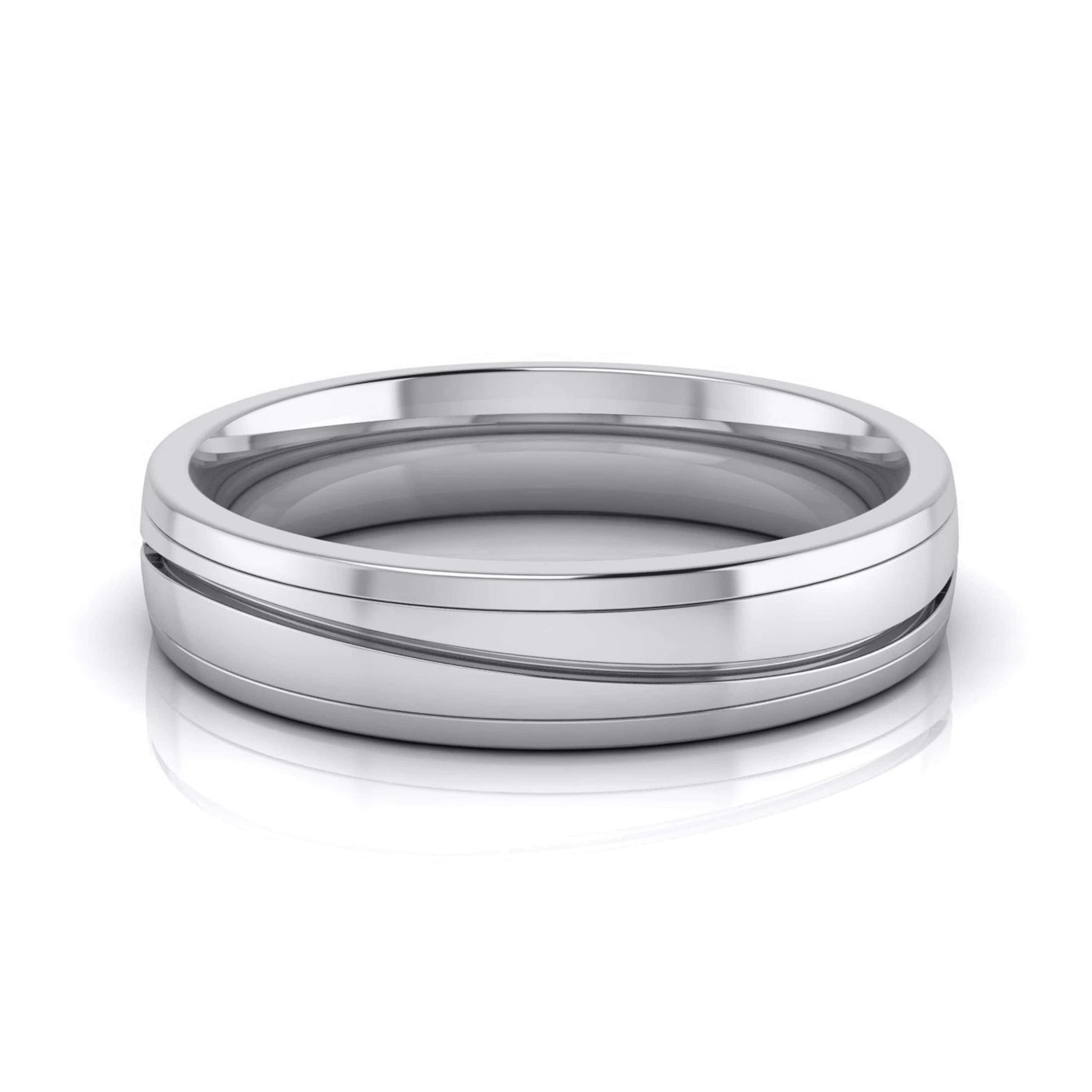 Jewelove™ Rings Diamond Platinum Love Bands JL PT R-8042