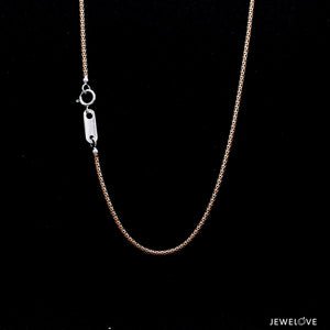 Jewelove™ Chains Double Sided Platinum & Rose Gold Unisex Chain JL PT CH 1128