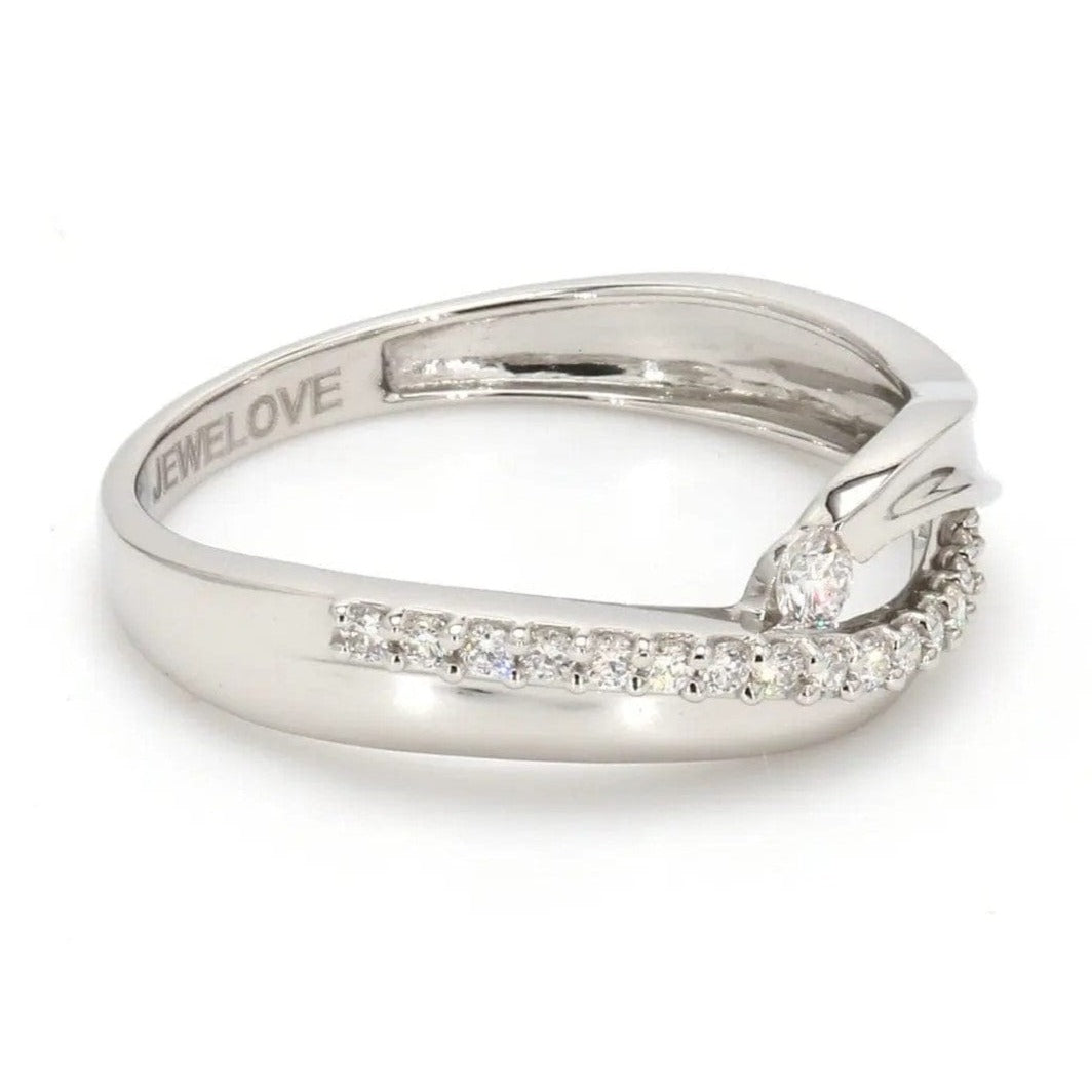 Jewelove™ Rings Elegant Platinum Ring with Diamonds by Jewelove JL PT 508