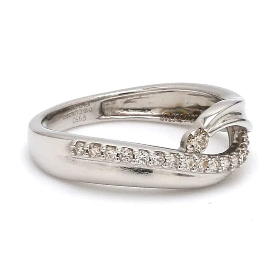 Jewelove™ Rings Elegant Platinum Ring with Diamonds by Jewelove JL PT 508