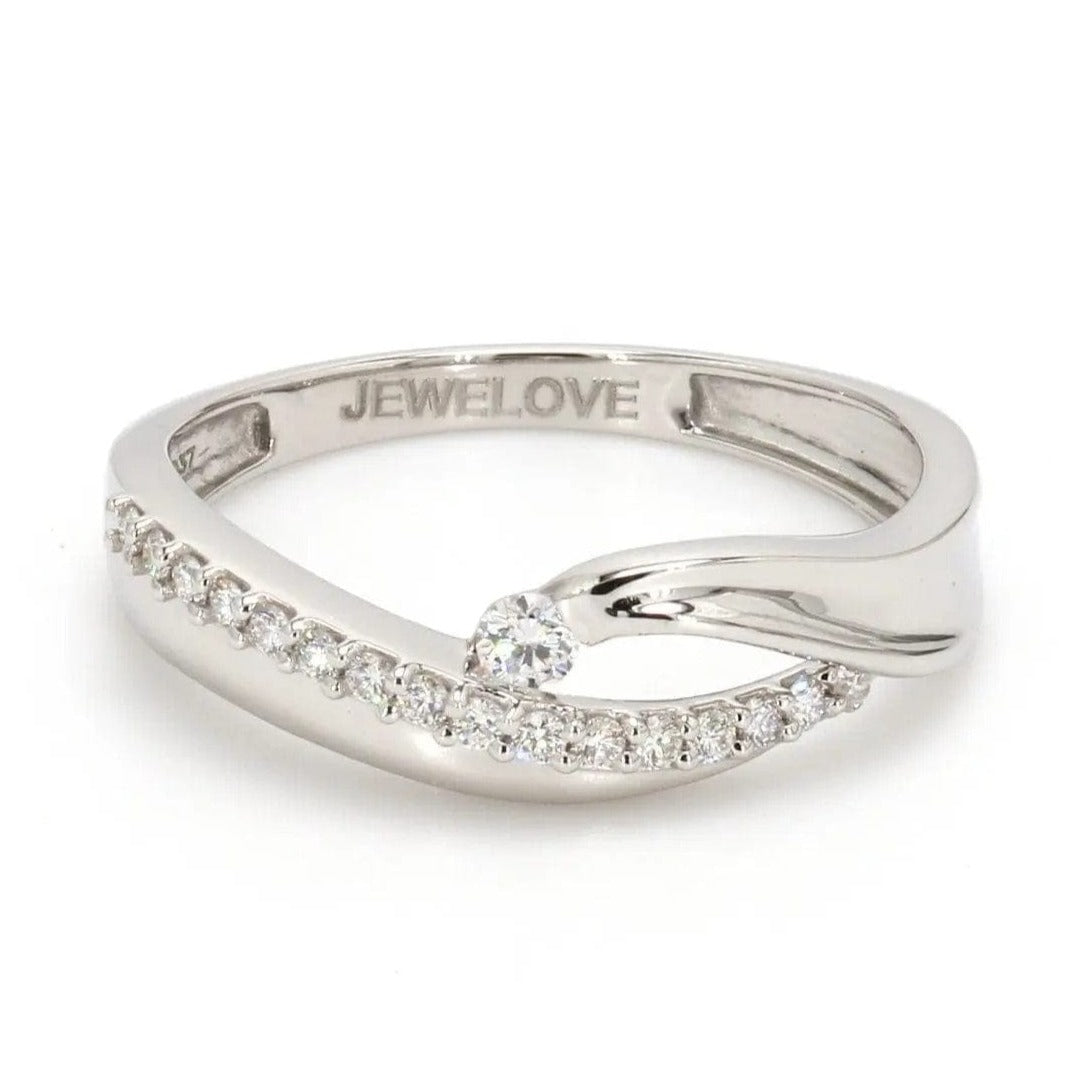 Jewelove™ Rings Elegant Platinum Ring with Diamonds by Jewelove JL PT 508