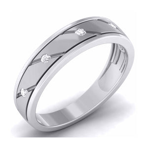 Jewelove™ Rings Elegant Platinum Wedding Band for Men  JL PT 5875