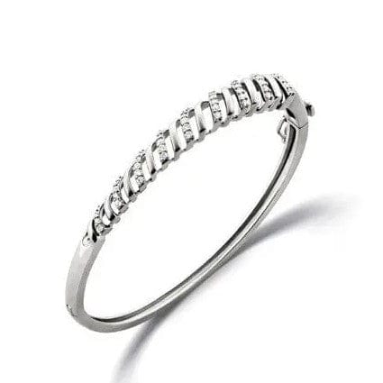 Jewelove™ Bangles & Bracelets Eternal Circle of Life Platinum Bracelet with Diamonds SJ PTB 101