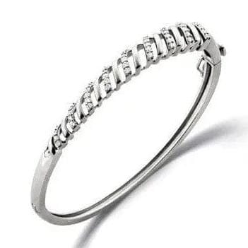 Jewelove™ Bangles & Bracelets Eternal Circle of Life Platinum Bracelet with Diamonds SJ PTB 101