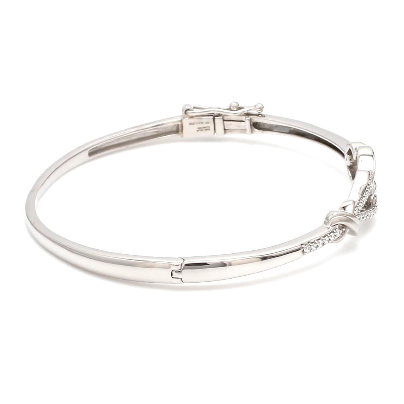 Jewelove™ Bangles & Bracelets Evara Platinum Diamond Bracelet for Women JL PTB 798