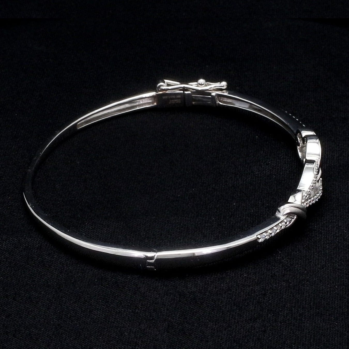 Jewelove™ Bangles & Bracelets Evara Platinum Diamond Bracelet for Women JL PTB 798