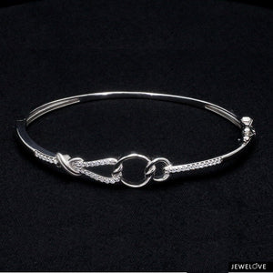 Jewelove™ Bangles & Bracelets Evara Platinum Diamond Bracelet for Women JL PTB 798