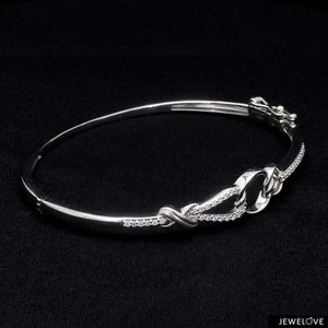 Jewelove™ Bangles & Bracelets Evara Platinum Diamond Bracelet for Women JL PTB 798