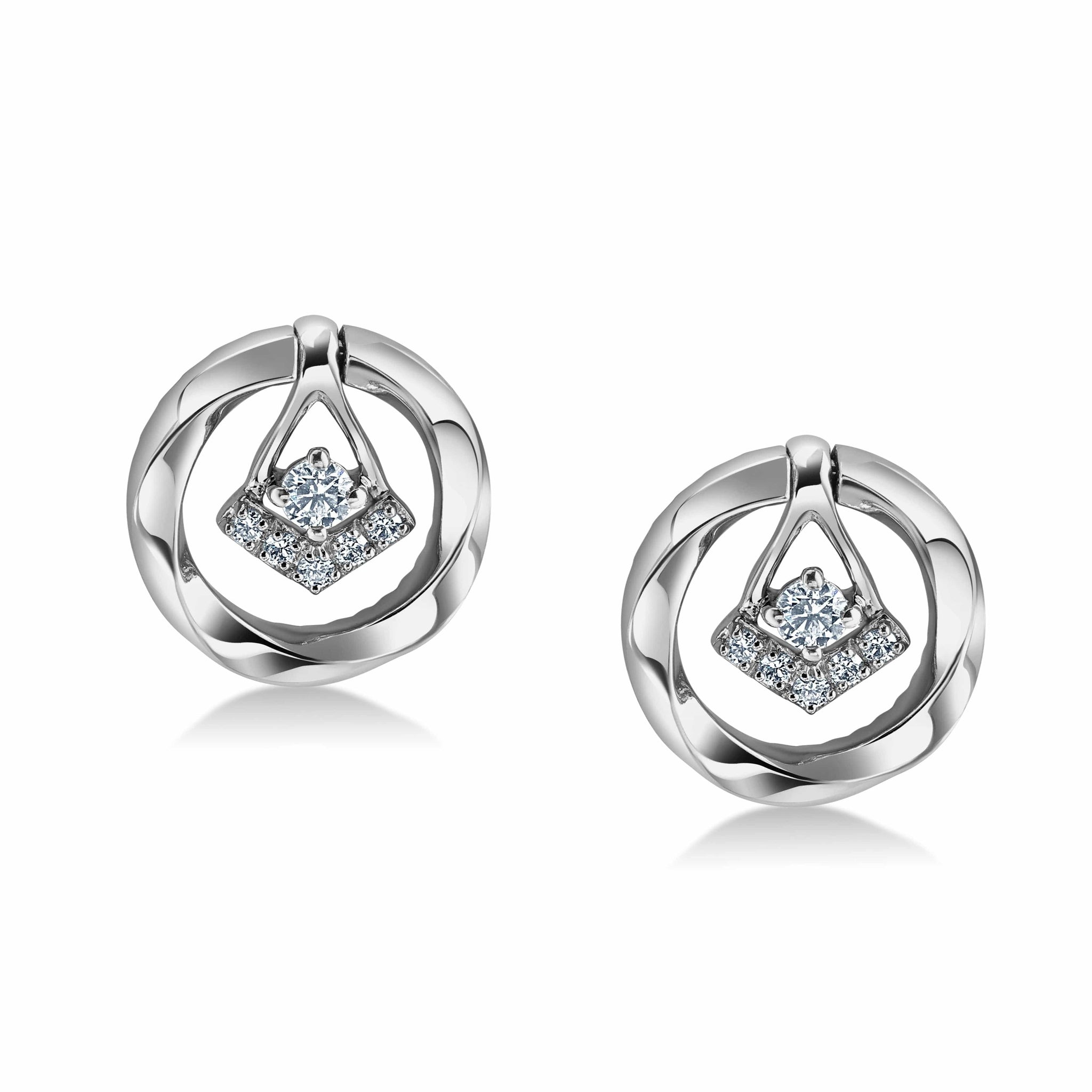 Jewelove™ Earrings Evara Platinum Diamond Earrings with Two Different Looks JL PT E 316