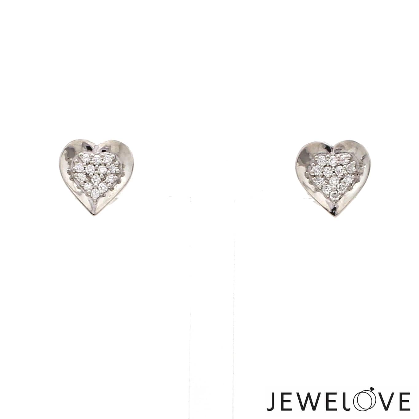 Jewelove™ Pendants & Earrings Evara Platinum Diamond Heart Pendant Set JL PT P E 326