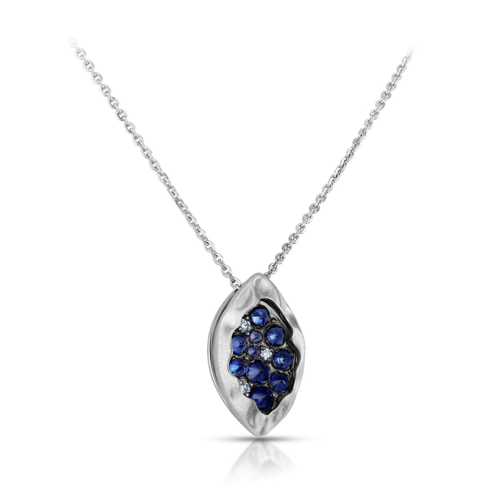 Jewelove™ Pendants SI IJ Evara Platinum Diamond Tanzanite Pendant for Women JL PT P 270