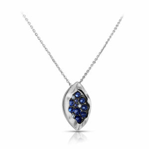 Jewelove™ Pendants SI IJ Evara Platinum Diamond Tanzanite Pendant for Women JL PT P 270