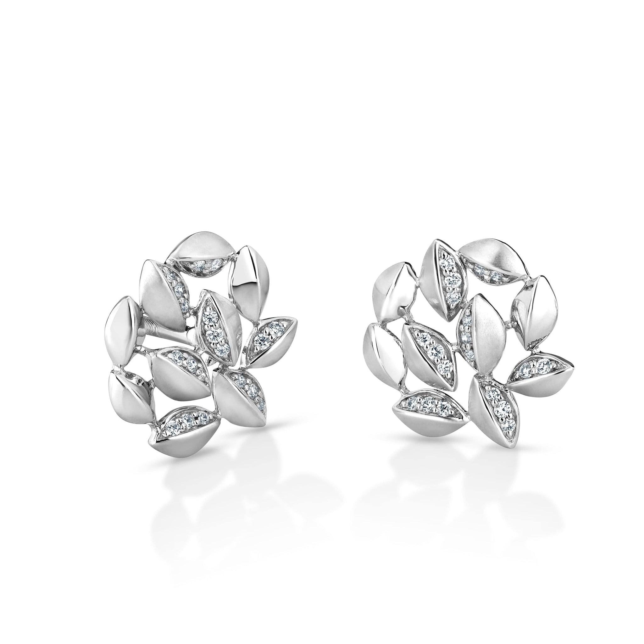 Jewelove™ Earrings SI IJ Evara Platinum Diamonds Earrings for Women JL PT E 235