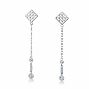 Jewelove™ Earrings SI IJ Evara Platinum Diamonds Earrings for Women JL PT E 276