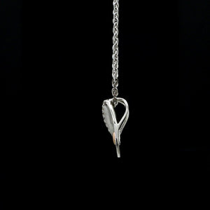 Jewelove™ Pendants Evara Platinum Diamonds Pendant with Rose Gold Heart JL PT P 323