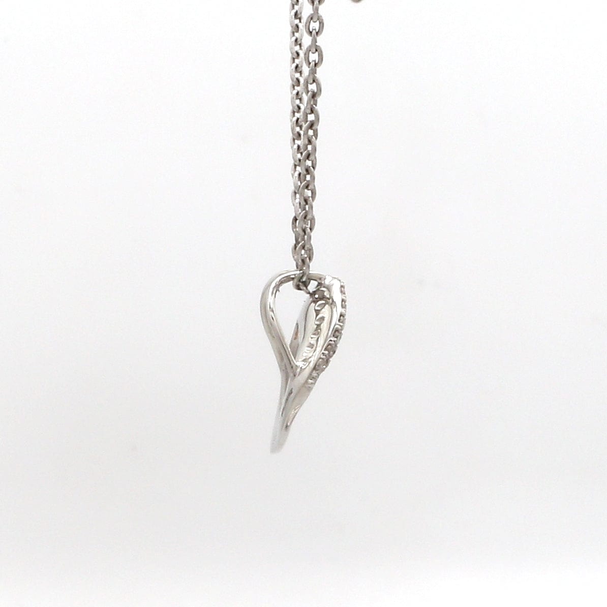 Jewelove™ Pendants Evara Platinum Diamonds Pendant with Rose Gold Heart JL PT P 323