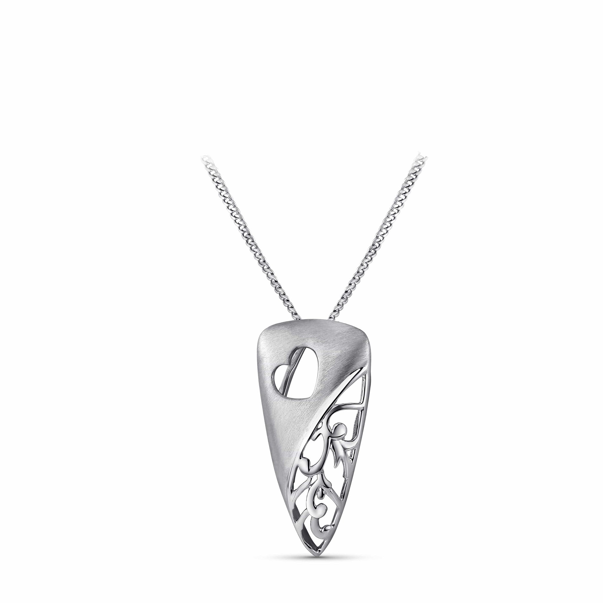 Jewelove™ Pendants Evara Platinum Heart Pendant for Women JL PT P 324