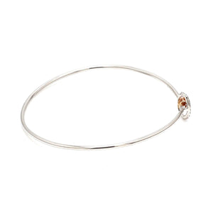 Jewelove™ Bangles & Bracelets Evara Platinum Rose Gold Diamond Bracelet for Women JL PTB 1284