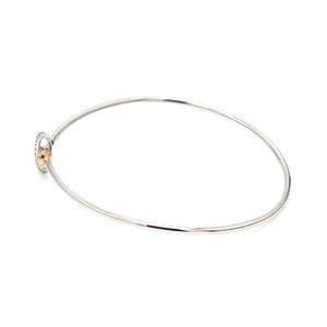 Jewelove™ Bangles & Bracelets Evara Platinum Rose Gold Diamond Bracelet for Women JL PTB 1284