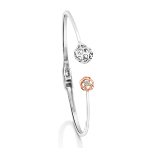 Jewelove™ Bangles & Bracelets Single / SI IJ Evara Platinum Rose Gold Diamond Bracelet for Women JL PTB 784