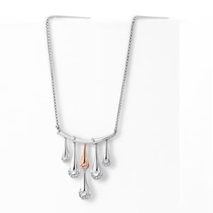 Jewelove™ Chains Evara Platinum Rose Gold Diamond Necklace Chain JL PT CH 210