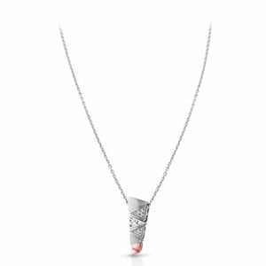 Jewelove™ Pendants Pendant / SI IJ Evara Platinum Rose Gold Diamond Pendant Chain for Women JL PT P 338