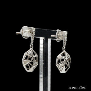 Jewelove™ Earrings Evara Platinum Rose Gold Diamonds Earrings for Women JL PT E 267