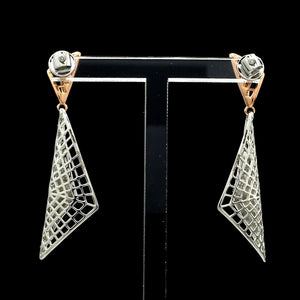 Jewelove™ Earrings Evara Platinum Rose Gold Diamonds Earrings for Women JL PT E 311