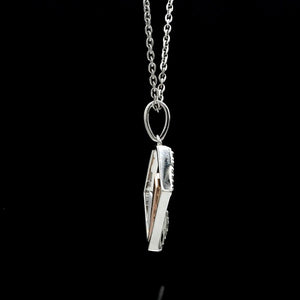 Jewelove™ Pendants Evara Platinum & Rose Gold Diamonds Pendant JL PT P 255