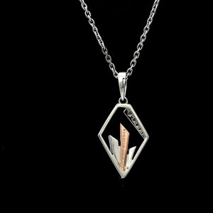 Jewelove™ Pendants Evara Platinum & Rose Gold Diamonds Pendant JL PT P 255