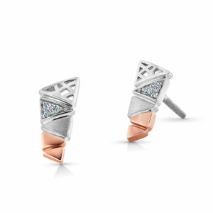 Jewelove™ Earrings Evara Platinum Rose Gold Earrings for Women JL PT E 314