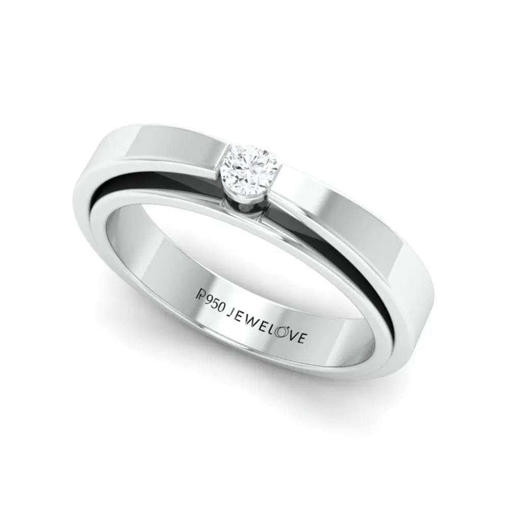 Jewelove™ Rings Floating Diamond Platinum Ring for Women JL PT 409