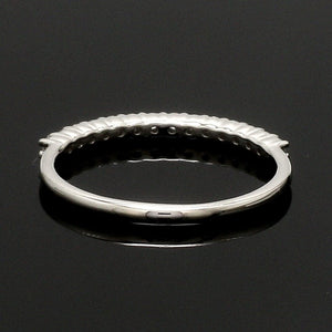 Jewelove™ Rings Half Eternity Diamond Ring in Platinum JL PT 1363