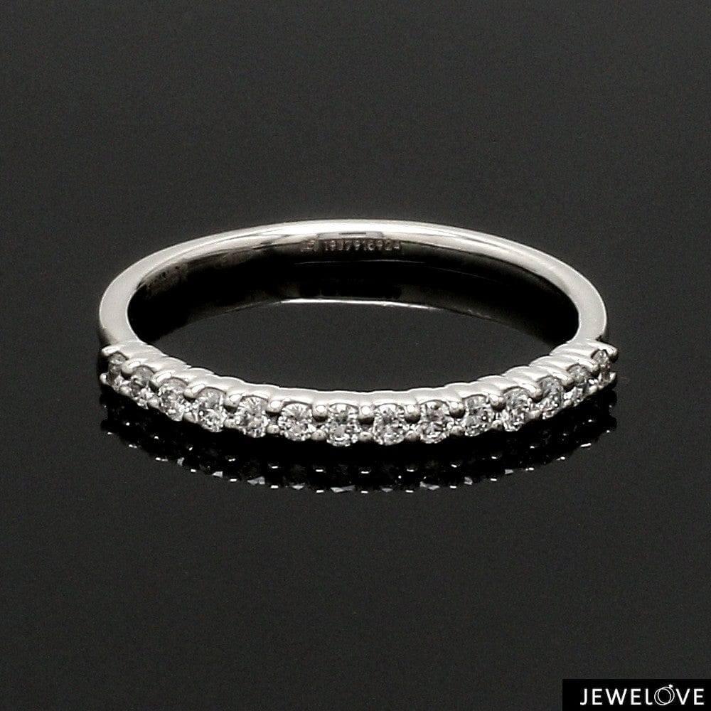 Jewelove™ Rings Half Eternity Diamond Ring in Platinum JL PT 1363