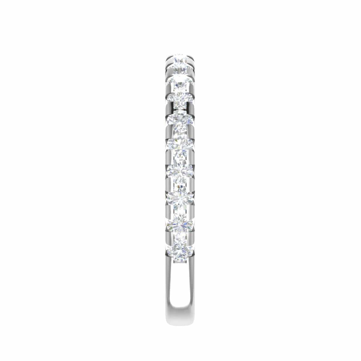 Jewelove™ Rings Half Eternity Platinum Diamond Ring for Women JL PT WB RD 122