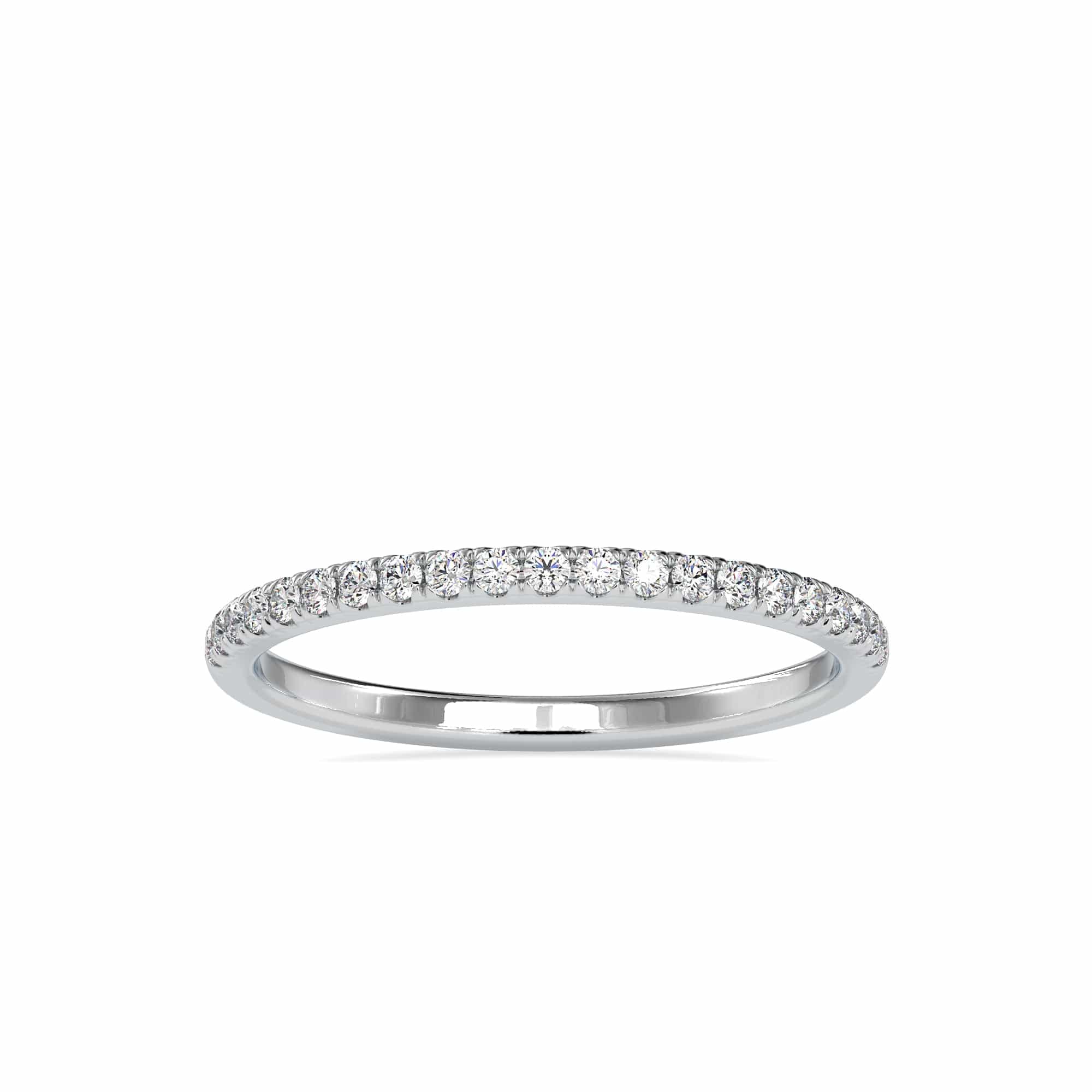 Jewelove™ Rings Half Eternity Platinum Ring with Diamonds JL PT 0088