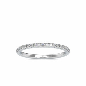 Jewelove™ Rings Half Eternity Platinum Ring with Diamonds JL PT 0088