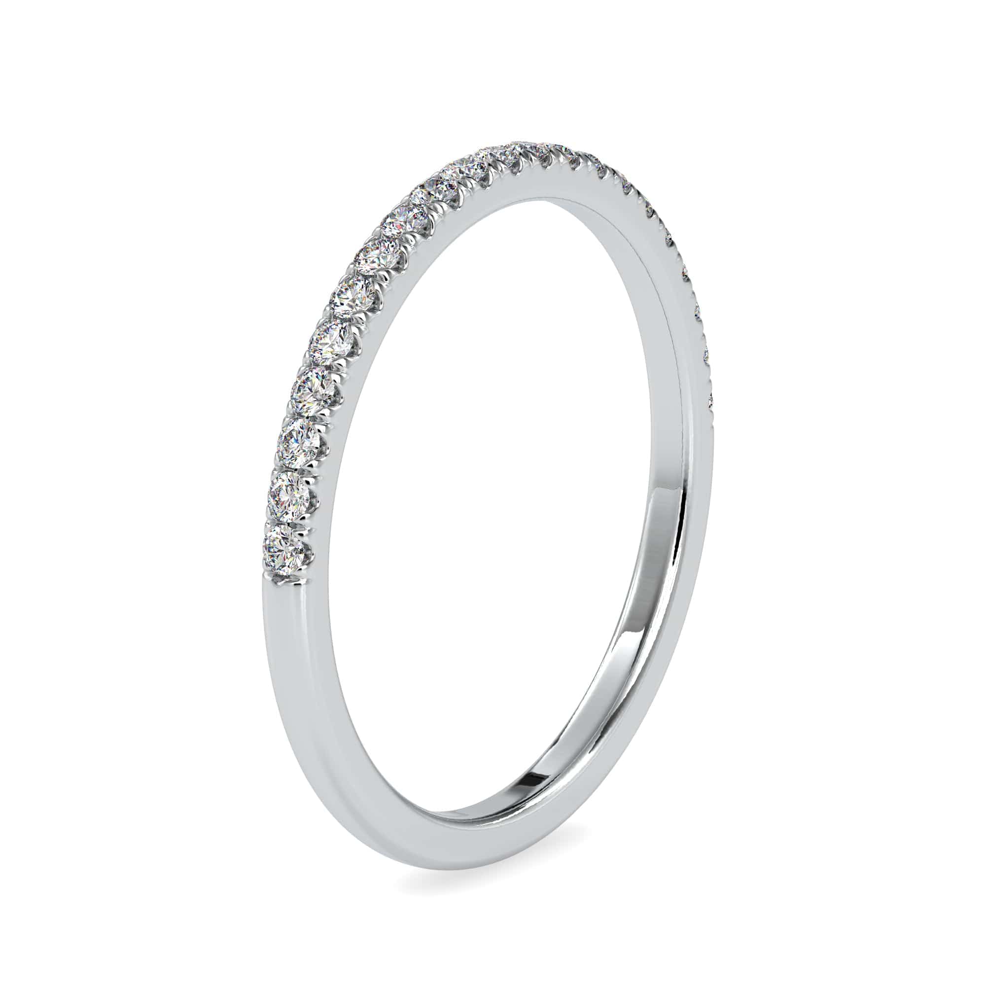 Jewelove™ Rings Half Eternity Platinum Ring with Diamonds JL PT 0088