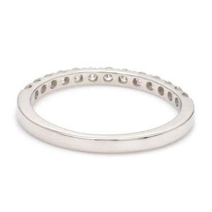 Jewelove™ Rings Half Eternity Platinum Ring with U-cut Setting JL PT 916