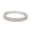 Jewelove™ Rings Half Eternity Platinum Wedding Band with Pave Setting Diamonds JL PT 678