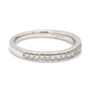 Jewelove™ Rings Half Eternity Platinum Wedding Band with Pave Setting Diamonds JL PT 678