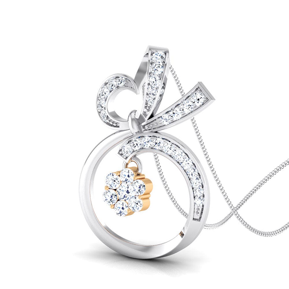 Jewelove™ Pendants Hanging Fruit Platinum Pendant with Diamonds in Pressure Setting in Rose Gold JL PT P 8074