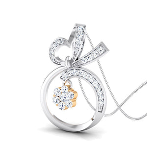 Jewelove™ Pendants Hanging Fruit Platinum Pendant with Diamonds in Pressure Setting in Rose Gold JL PT P 8074