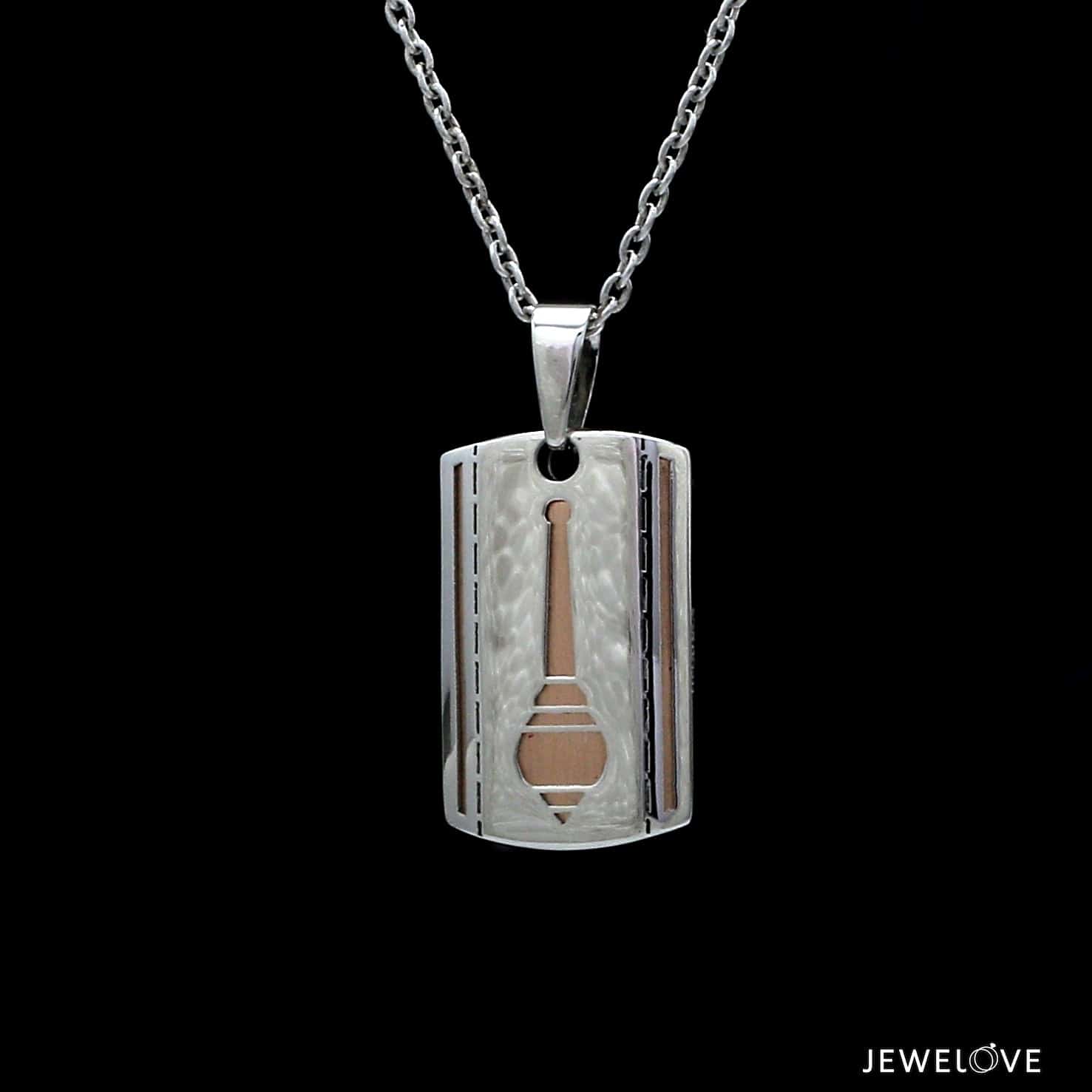 Jewelove™ Pendants Hanuman Ji Gada Pendant in Platinum JL PT Gada-1