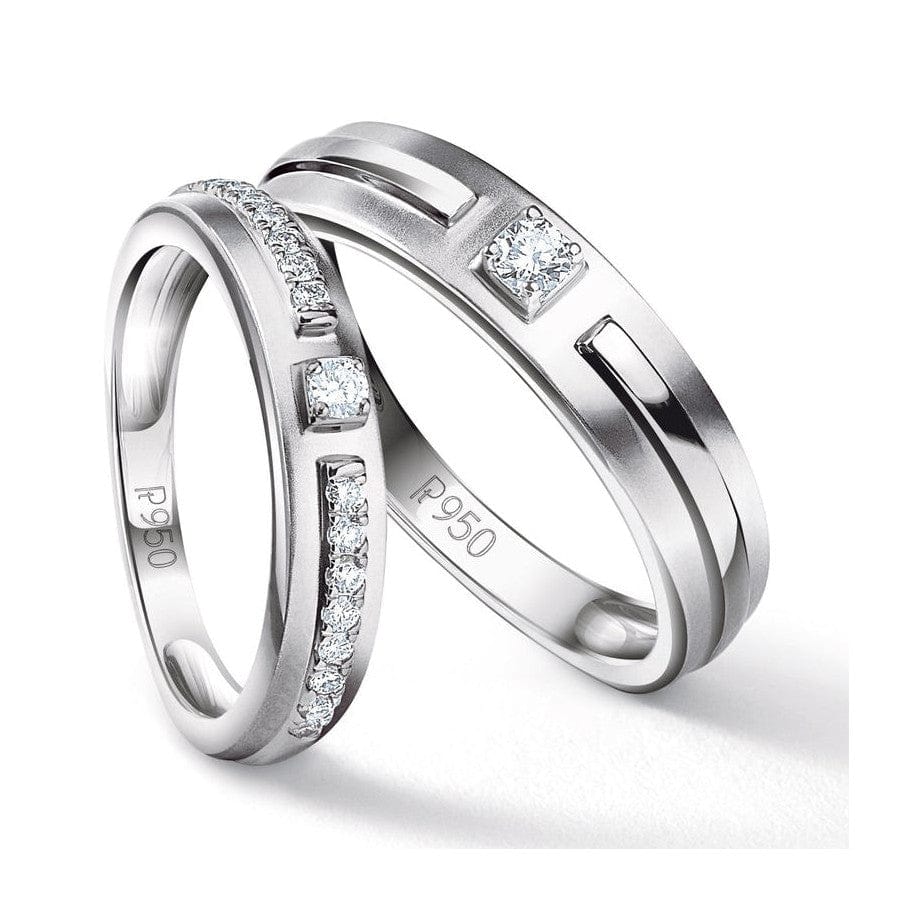 Simple Diamond Couples Ring |
