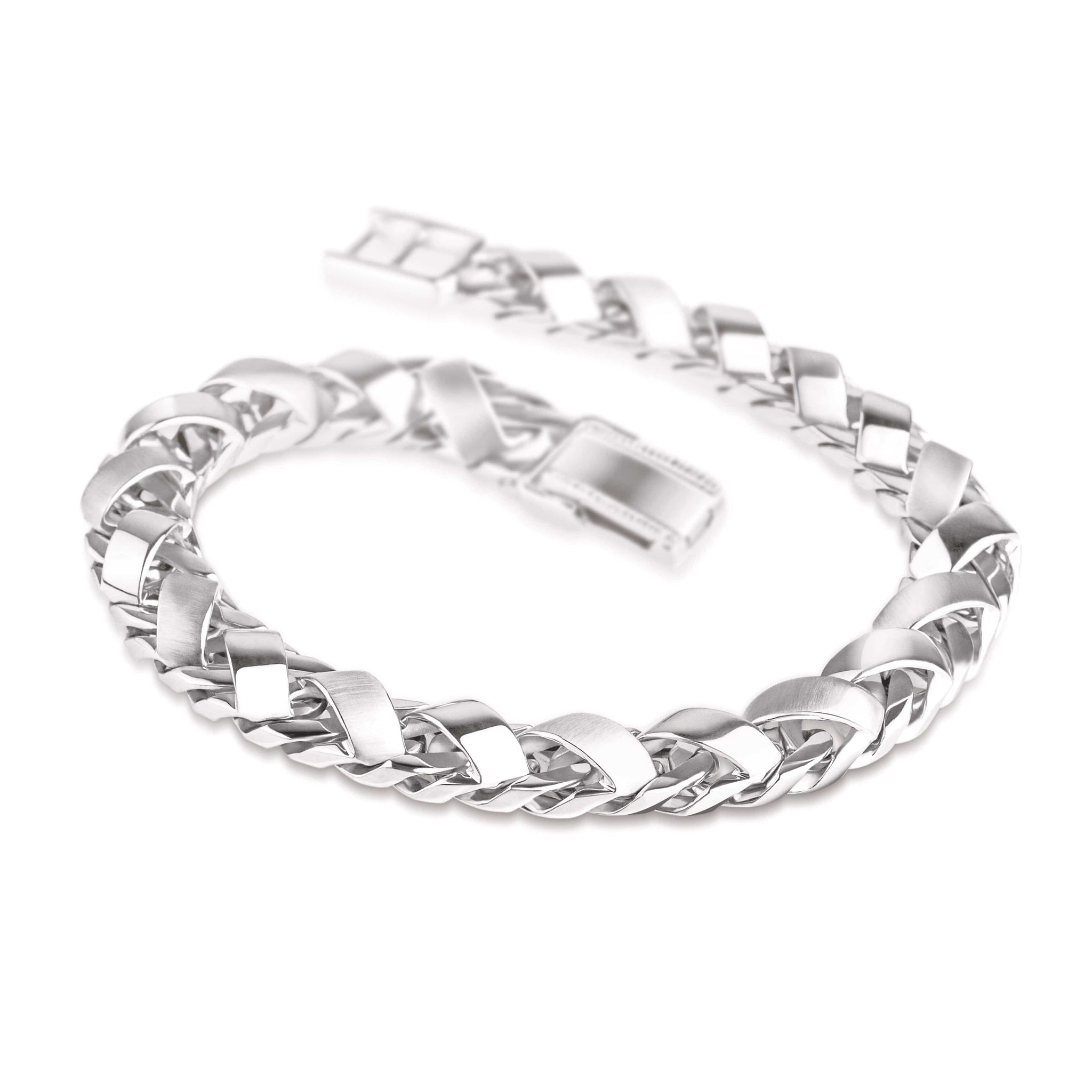 Jewelove™ Bangles & Bracelets Heavy Platinum Bracelet for Men JL PTB 641