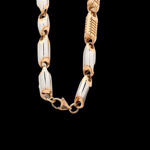 Jewelove™ Chains Heavy Platinum & Rose Gold Chain for Men JL PT CH 1002