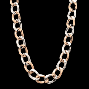 Jewelove™ Chains Heavy Platinum & Rose Gold Chain for Men JL PT CH 1003