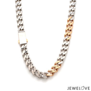 Jewelove™ Chains Heavy Platinum & Rose Gold Chain for Men JL PT CH 1210