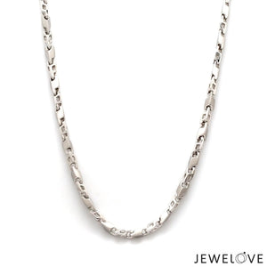 Jewelove™ Chains Heavy Unisex Platinum Chain JL PT 720